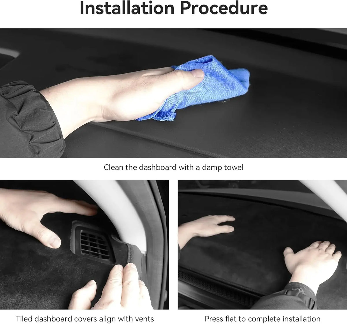 Flannel Dashboard Cover for Toyota Camry 2025-2026, Dash Mat with Non-Slip Silicone Backing and Cutouts for Vents and Sensors