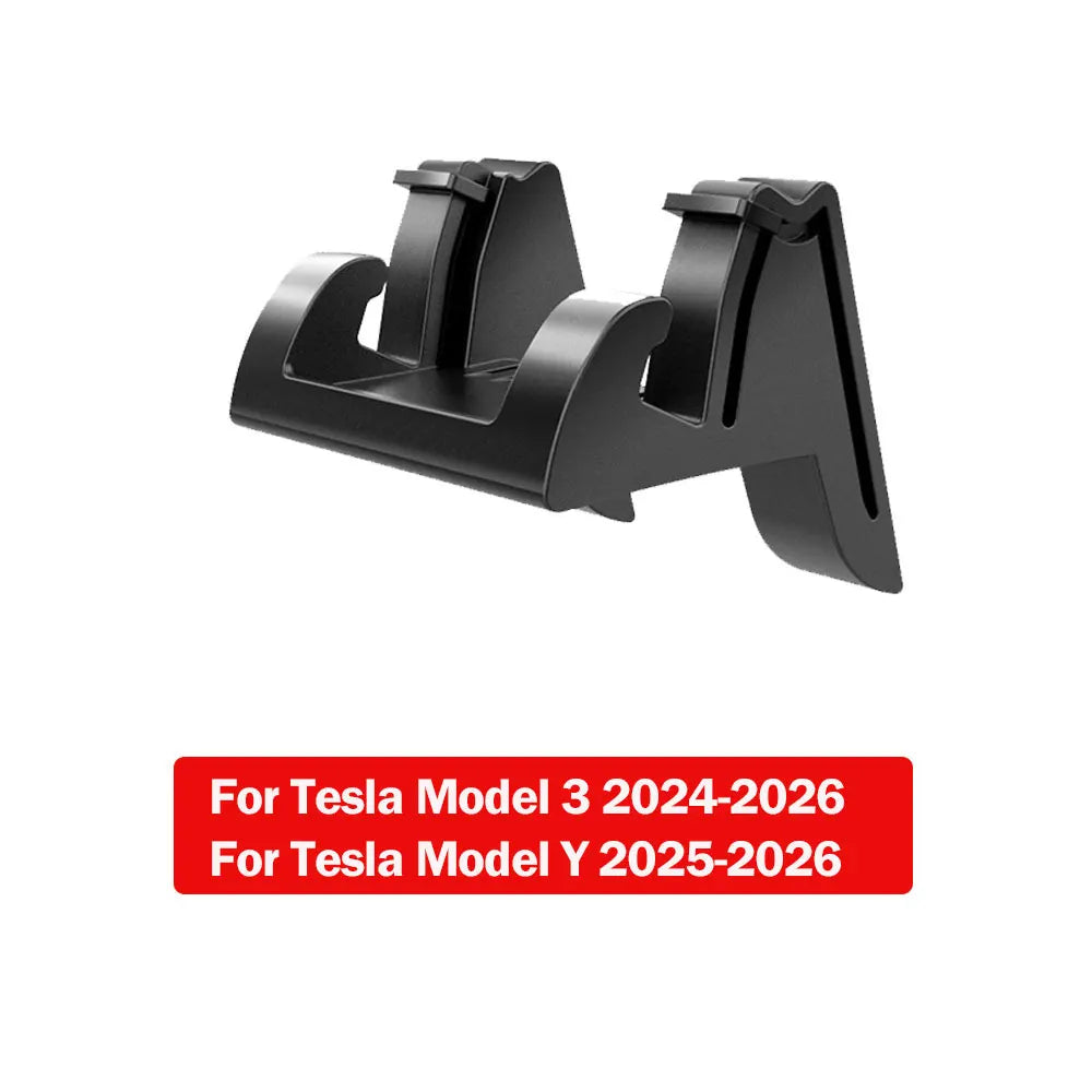 Silicone Air Vent Phone Mount for Tesla Model 3 and Model Y, Hook and Sunglass Holder, Fits Phones up to 0.5 in Thick, 2 Versions