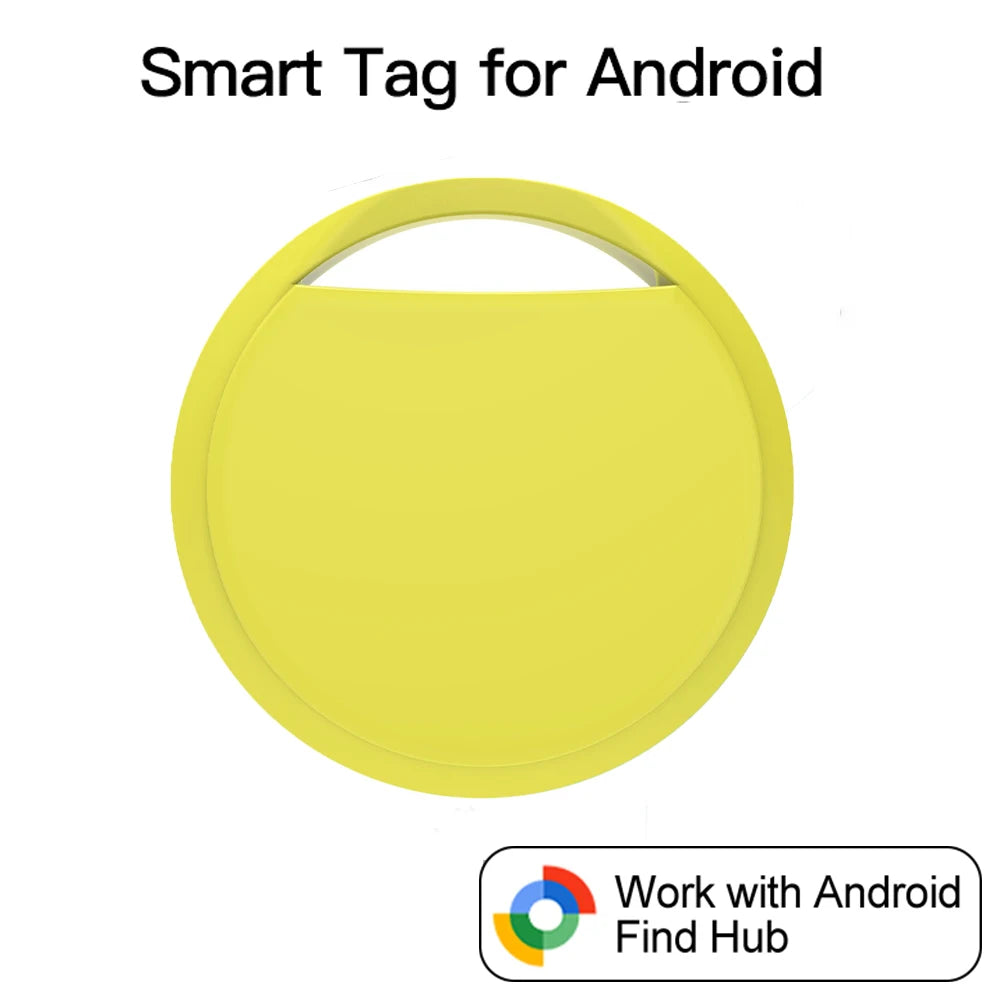 Bluetooth Item Tracker Tag for Android, Works with the Find Hub App, Built-In Speaker, Keychain Tag for Keys, Bags and Luggage, 5 Colors