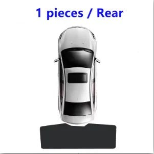 Magnetic Mesh Sun Shades for Toyota Camry 2025-2026 (XV80), Black Side and Rear Window Set, Foil Windshield Shade as a Separate Option