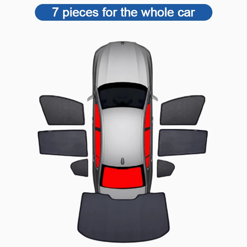Mesh Window Curtains for Hyundai Tucson 2022-2026 (NX4), Black Anti-UV Privacy Shades, Front Sunshade, Pairs or Sets