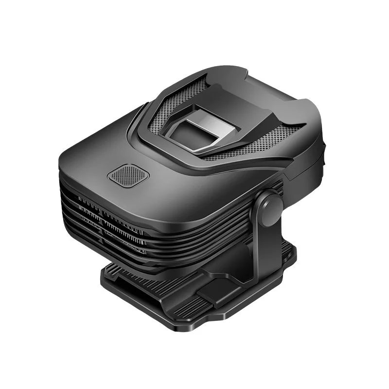 2 in 1 Car Heater and Defroster, 12V 200W with 360 Degree Swivel Mount, Plug In Windshield Defogger, Black or Yellow and Black
