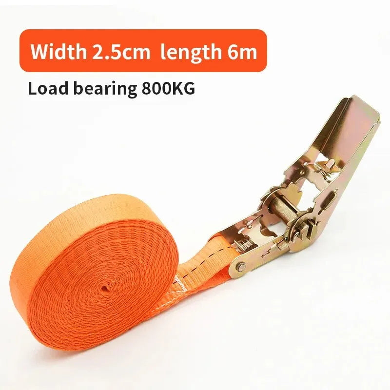 6 m ratchet strap, 2.5 cm wide