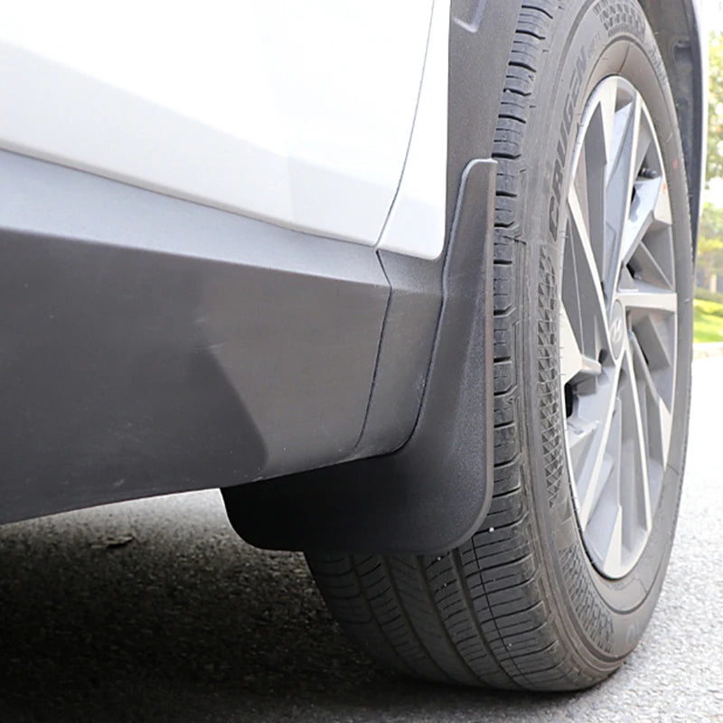 Mud Flaps for Hyundai Tucson Hybrid and N Line 2022-2023 (NX4), Black ABS Front and Rear Splash Guards