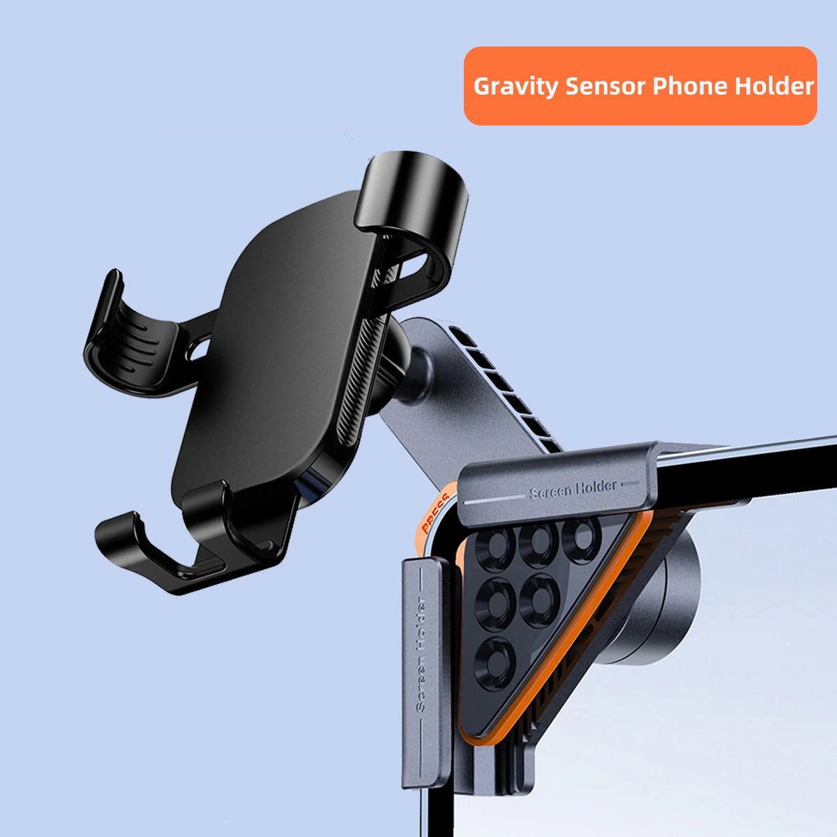 Screen Phone Mount for Tesla Model 3 Highland 2024 and Model Y 2025, Magnetic or Gravity Holder, 15W Wireless Charging Option