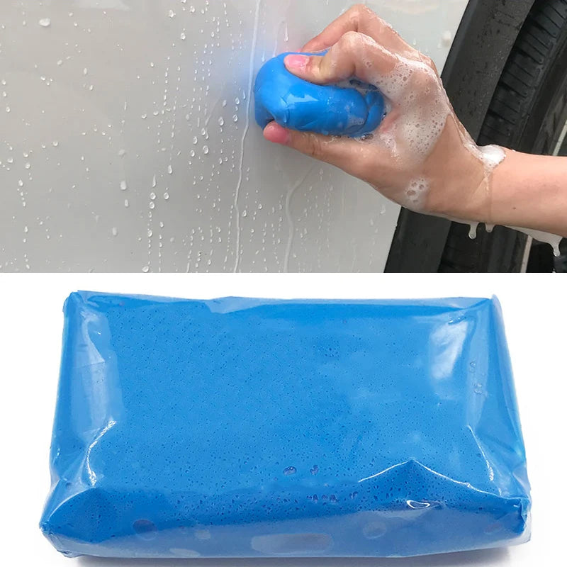 Detailing Clay Bar for Car Paint, 100 g Blue Clay that Removes Overspray, Rail Dust and Brake Dust Before Waxing