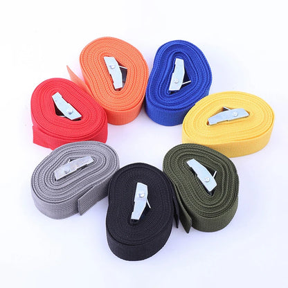 Tie-down straps in several colors
