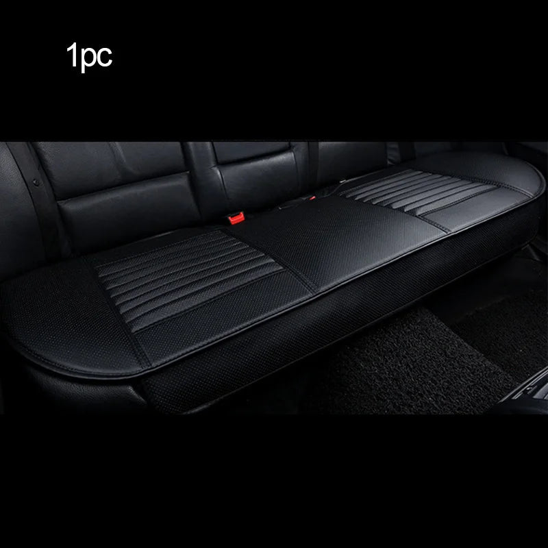 Black PU leather rear seat cushion