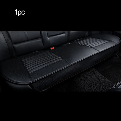 Black PU leather rear seat cushion