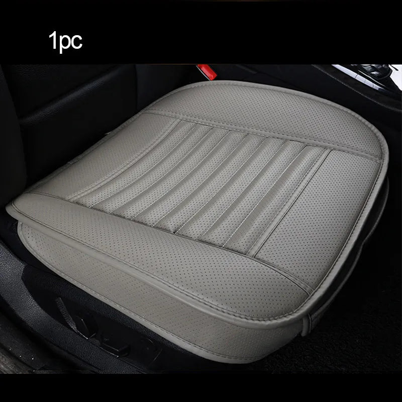 Gray PU leather front seat cushion