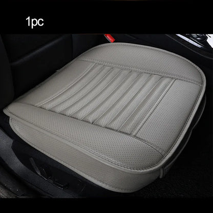 Gray PU leather front seat cushion