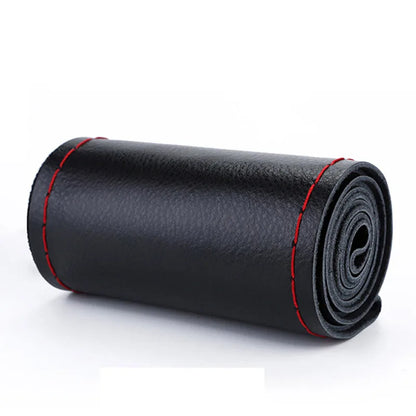 Steering Wheel Cover for Honda Civic, DIY Hand-Sew Leather Kit for 13.8-14.2 in (35-36 cm) Wheels, Smooth or Perforated