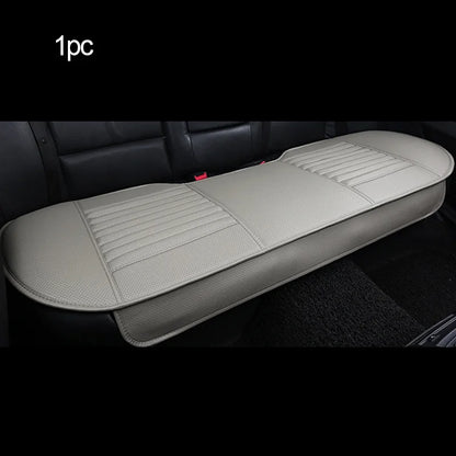 Gray PU leather rear seat cushion