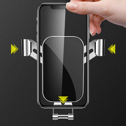 Air Vent Phone Mount for Jeep Wrangler JL, Aluminum Alloy Gravity Holder with Auto-Clamp Arms, Fits 4 to 7 Inch Phones, 3 Styles
