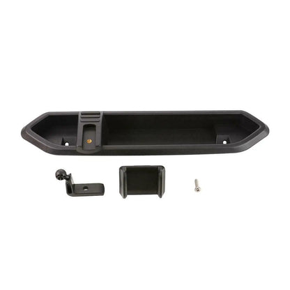 Dash Storage Tray for Jeep Wrangler 2018-2022 (JL), Black Organizer Box with Ball Mount for a Phone Holder