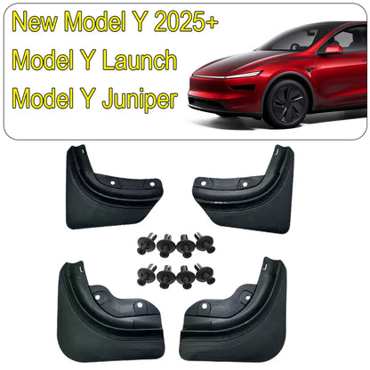 Mud Flaps for Tesla Model Y and Model 3, 6 Versions Including Model Y Juniper 2025+, Model 3 Highland 2024+ and Model Y L