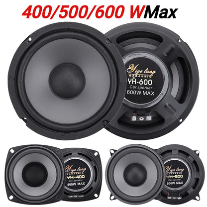 Coaxial car speakers in 4, 5 and 6.5 inch sizes