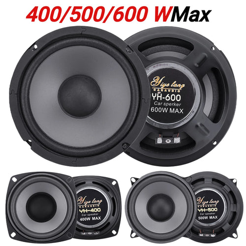 Coaxial car speakers in 4, 5 and 6.5 inch sizes