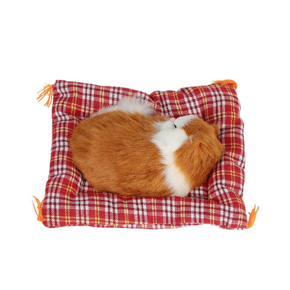Plush Sleeping Kitten Dashboard Ornament, Lifelike Cat Doll for the Car, Desk or Shelf, 4 Colors