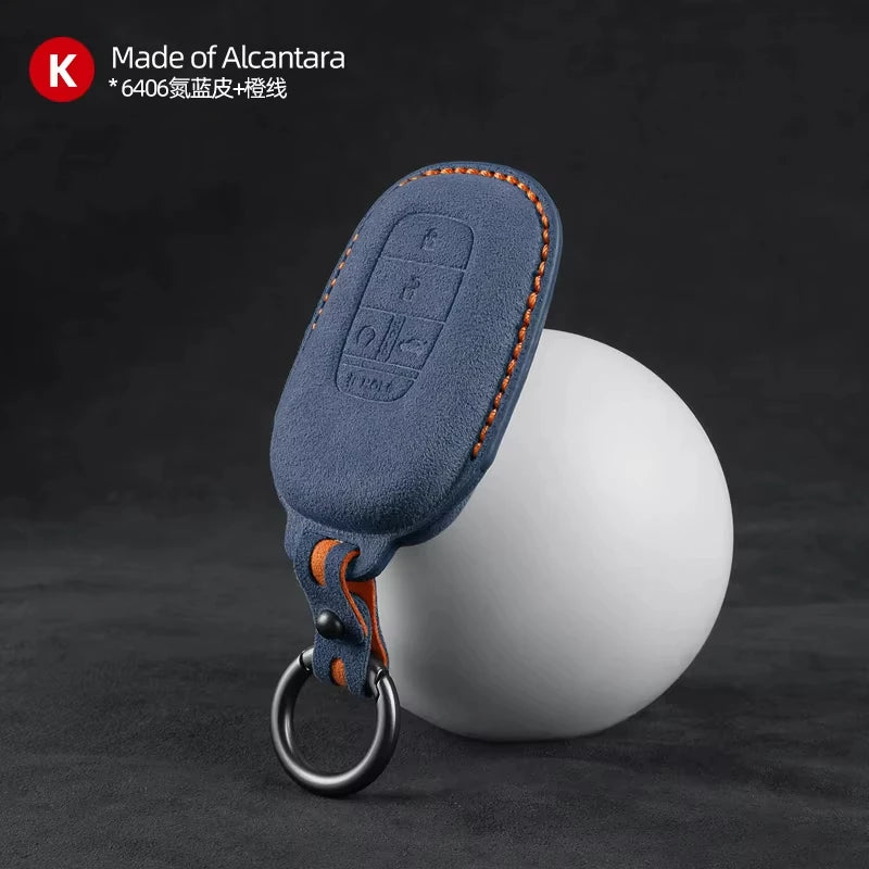 Key Fob Cover for Honda Smart Keys, Suede Case for Civic, Accord, Integra, Fit and Inspire, 12 Styles