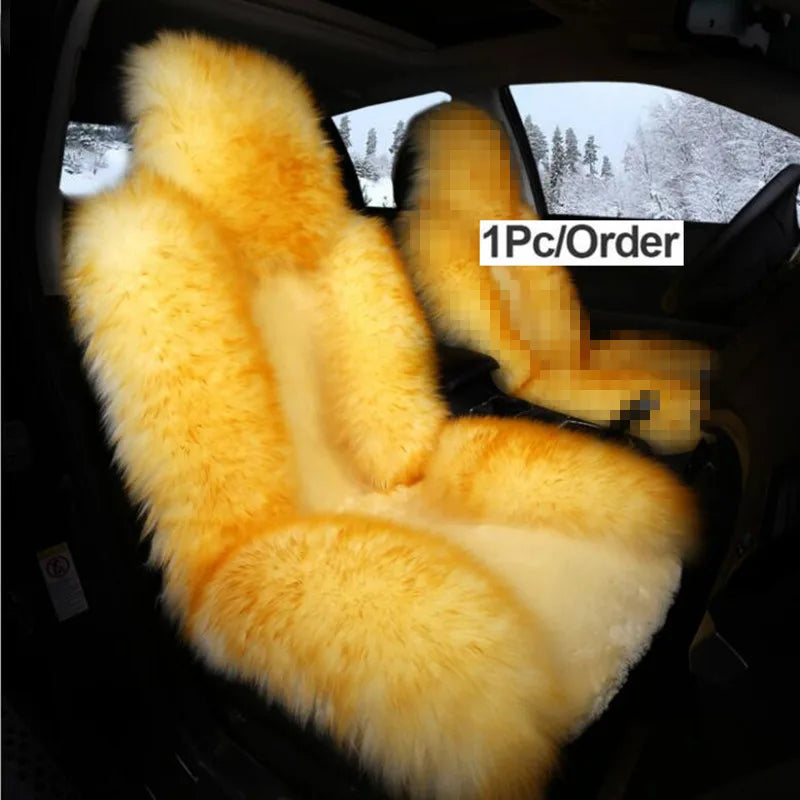 Long-Pile Plush Front Seat Cover for Hyundai Tucson 2022-2026 (NX4), 1 Seat, Soft and Warm for Winter, 12 Colors