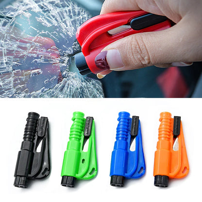 Mini Safety Hammer Keychain, Emergency Car Window Glass Breaker for Your Key Ring, 4 Colors