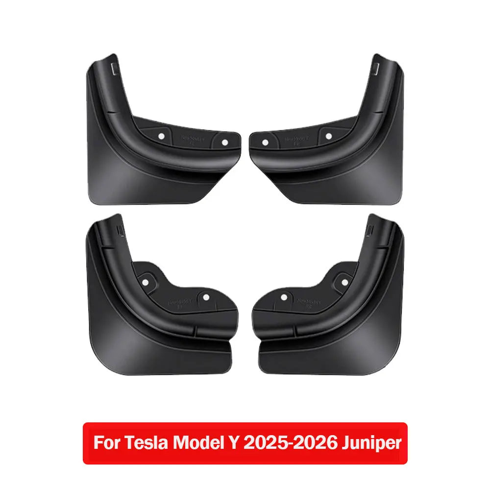 TPE Mud Flaps for Tesla Model Y 2020-2024, Juniper 2025-2026 and 6-Seat Model Y L, Plus Model 3 2019-2023 and Highland 2024-2025