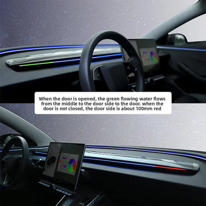 Air Vent Ambient Light with Blind-Spot Indicator for Tesla Model 3 and Model Y 2017-2024, Model 3 Highland and Model Y Juniper, USB Powered