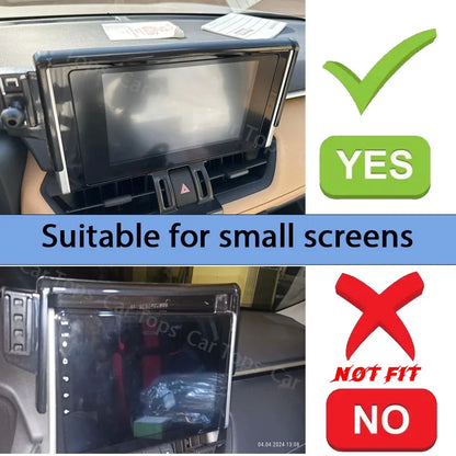 Phone Mount for Toyota RAV4 2019-2022 (XA50), Fixed Screen Bracket with Gravity Phone Holder, for Small Screen Models