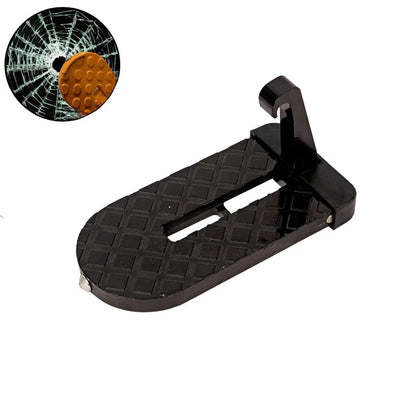 Foldable Car Door Latch Step for Roof Rack Access, Aluminum Alloy Foot Pedal with Anti-Slip Surface, Silver, Black or Orange