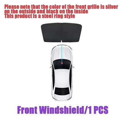 Magnetic Black Mesh Sun Shades for Toyota Camry 2025-2027 (XV80), Windshield, Side and Rear Window Shades, Full or Partial Sets