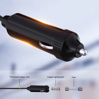 3 in 1 Car Heater and Fan, 12V or 24V 120W Windshield Defroster and Defogger with Adhesive Base, Black or Brown