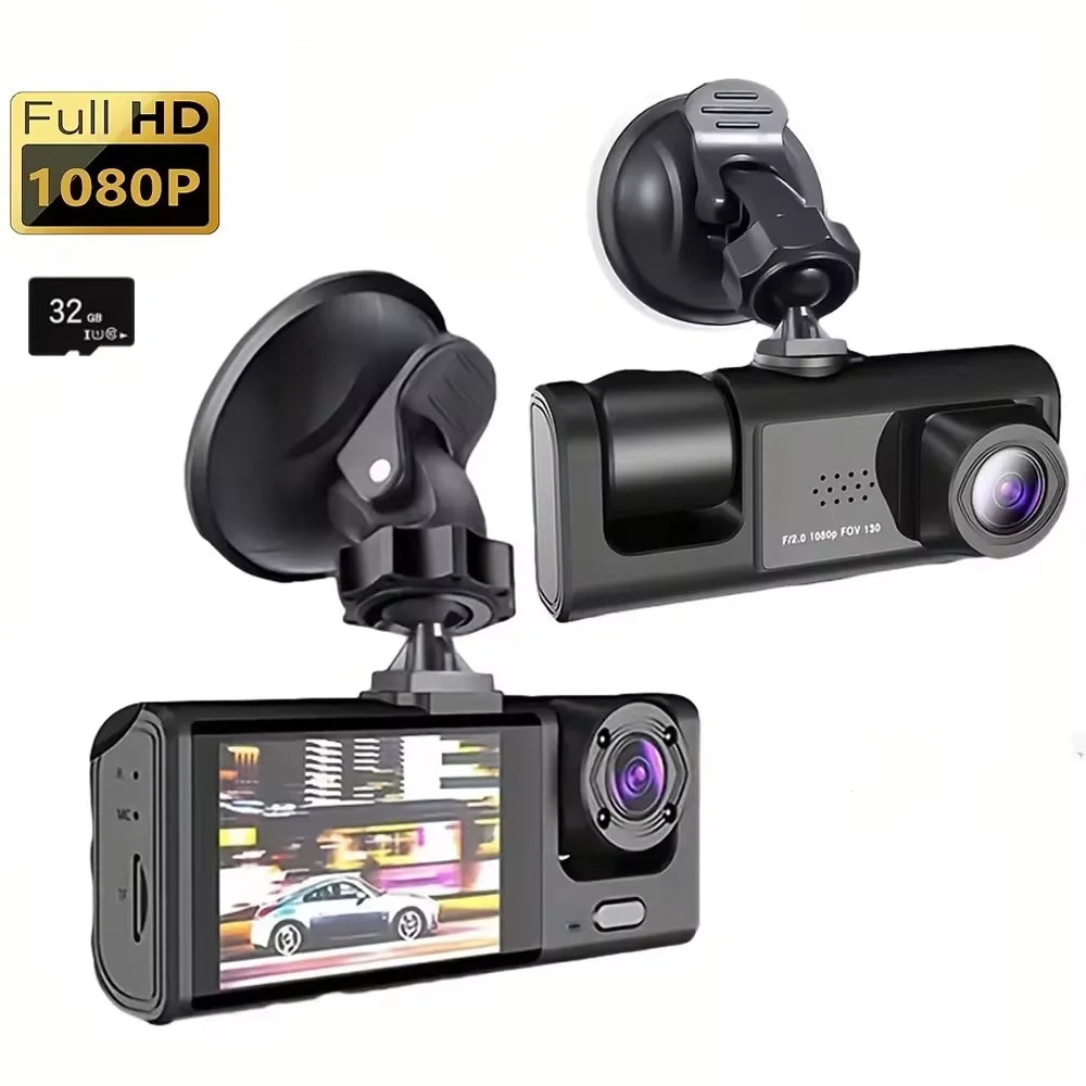 Front and cabin dash cam with 32GB card