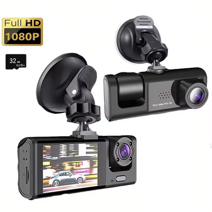 Front and cabin dash cam with 32GB card
