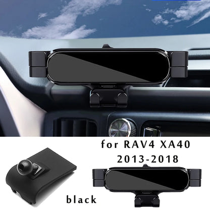Air Vent Phone Mount for Toyota RAV4 2019-2022 (XA50), Aluminum Alloy Gravity Phone Holder with Base, for 4 to 7 Inch Phones