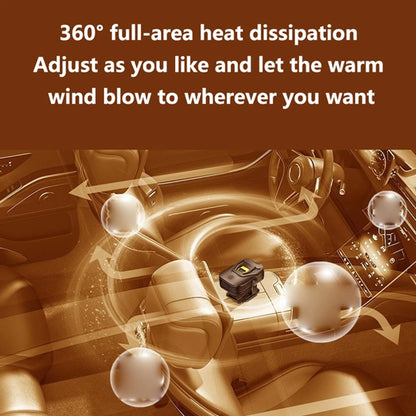 2 in 1 Car Heater and Defroster, 12V 200W with 360 Degree Swivel Mount, Plug In Windshield Defogger, Black or Yellow and Black