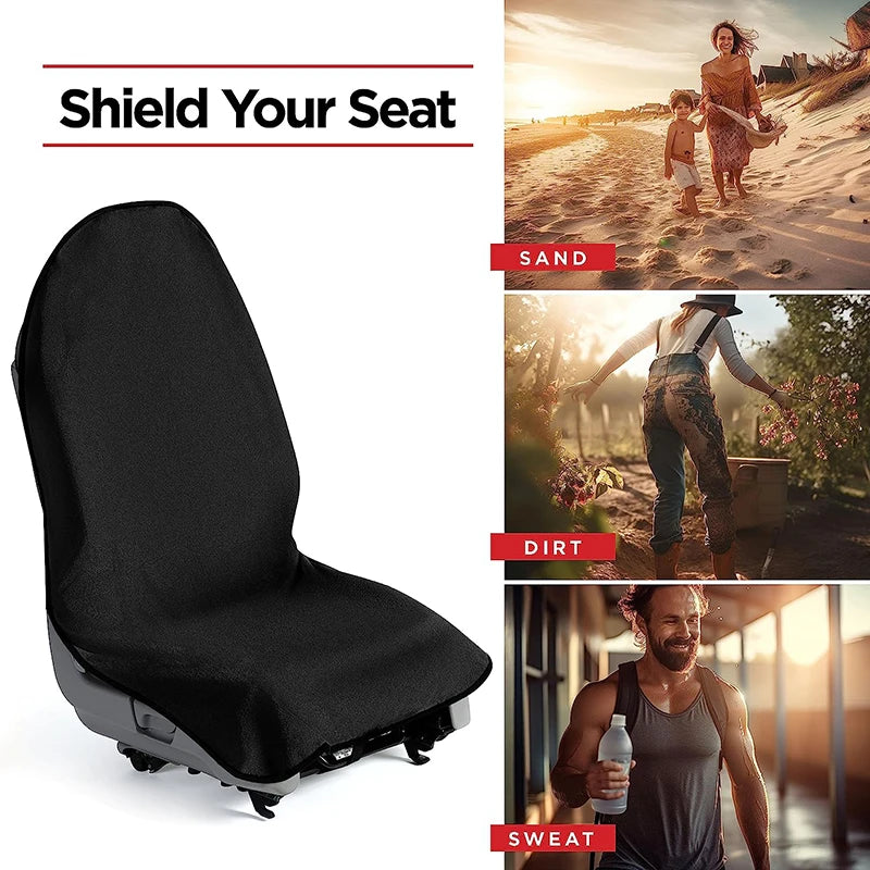 Waterproof Seat Towel Cover for Gym, Running, Swimming and Beach, Anti-Slip Car Seat Protector, Machine Washable, 5 Colors