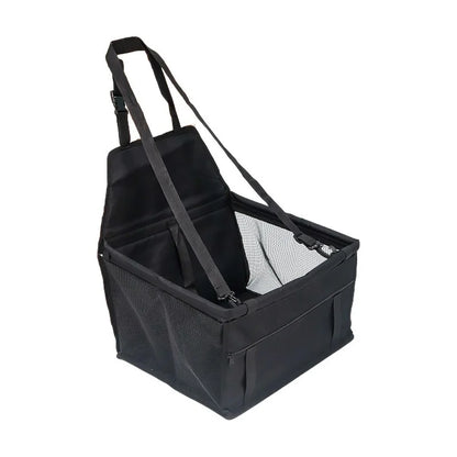 Foldable Pet Car Seat Basket and Travel Bag for Dogs and Cats, Stable Structure, Polyester, 9 Color Options