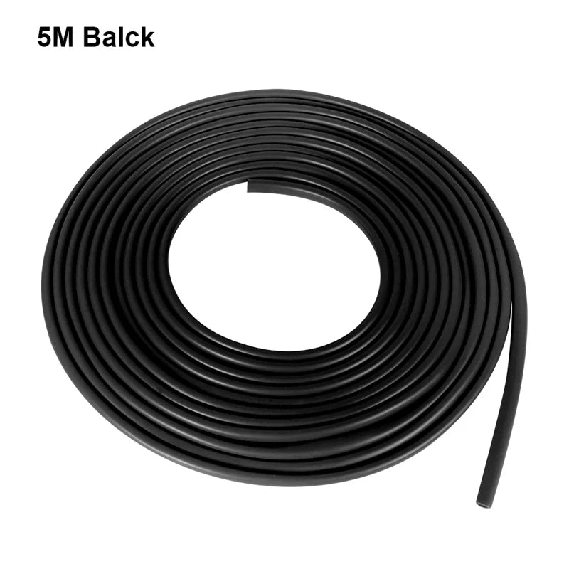 Car Door Edge Guard Strip, 16.4 ft (5 m) Cut-to-Fit Silicone Trim Roll for Door Edge Scratch Protection, 6 Colors