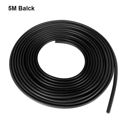 Car Door Edge Guard Strip, 16.4 ft (5 m) Cut-to-Fit Silicone Trim Roll for Door Edge Scratch Protection, 6 Colors
