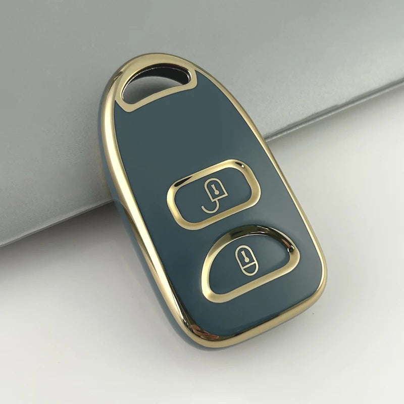 Key Fob Cover for Hyundai 2+1 and 3+1 Button Keys, Soft TPU Case for Tucson, Sonata and Santa Fe, White, Gray or Black