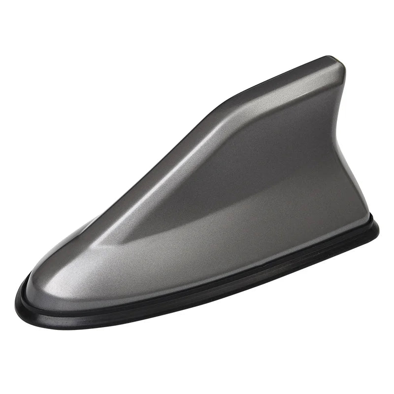 Universal Shark Fin Roof Antenna with Built-In AM/FM Cable, No Drilling Install, Carbon Fiber Look and Solid Colors