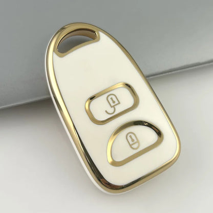 Key Fob Cover for Hyundai 2+1 and 3+1 Button Keys, Soft TPU Case for Tucson, Sonata and Santa Fe, White, Gray or Black