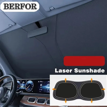 Front Windshield Sun Shade for Toyota Camry 2025-2026 (XV80), PVC Sunshade for Heat Insulation and Sun Protection