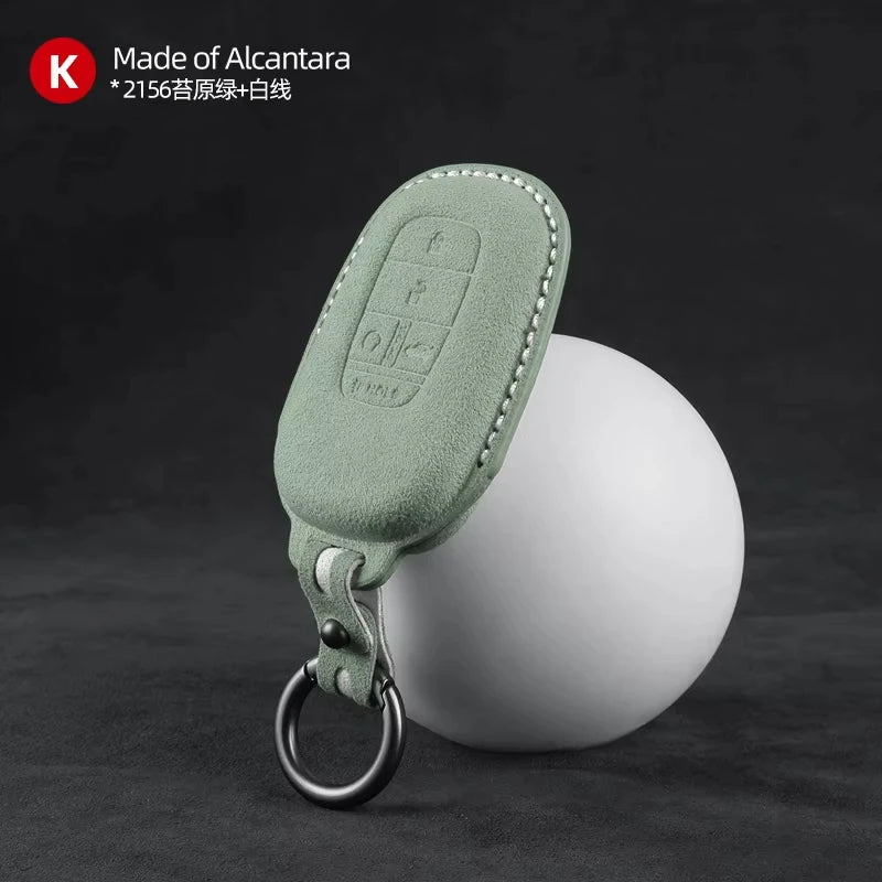 Key Fob Cover for Honda Smart Keys, Suede Case for Civic, Accord, Integra, Fit and Inspire, 12 Styles