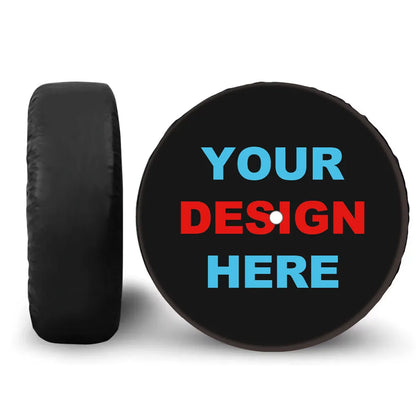 Spare Tire Cover for Jeep Wrangler with Backup Camera Hole, Sunset 4x4 Off-Road PU Leather, 15 to 18 in, Plain Black or 16 Prints