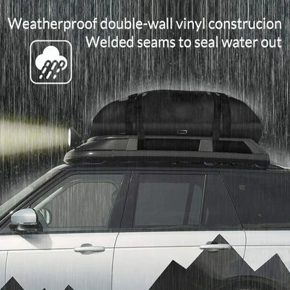 Waterproof Rooftop Cargo Bag, 15 cu ft 600D Oxford Roof Carrier for SUVs, Cars and RVs, Bag Only, Grip Mat or Bag and Mat Set