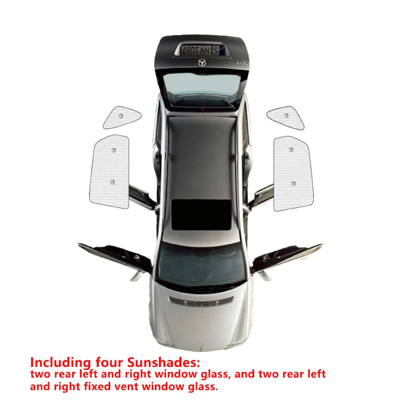 Window Sunshades for Hyundai Tucson 2022-2023 (NX4), Silver Aluminum Foil, Windshield, Front or Rear Sets, or All Windows