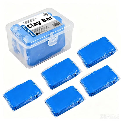 Car Detailing Clay, 400 g or 500 g in a PVC Storage Box, for Paint, Glass, Headlights, Wheels and Chrome