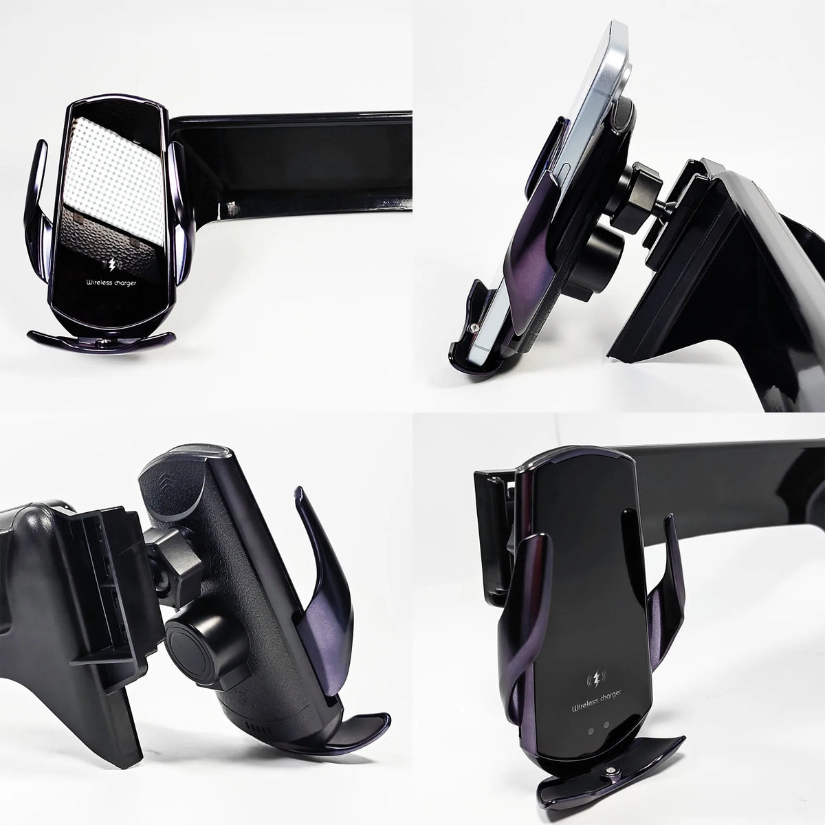 Screen Phone Mount for Toyota RAV4 2019-2023 (XA50) with 8-Inch Screen, Glass-Panel or Carbon-Look Holder, 15W Wireless Charger Option